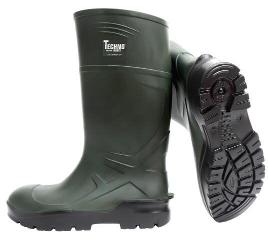 Techno Boots S5 Vernestøvel grønn PU 48 Sko Techno Boots S5 Vernestøvel grønn PU 48 Sko