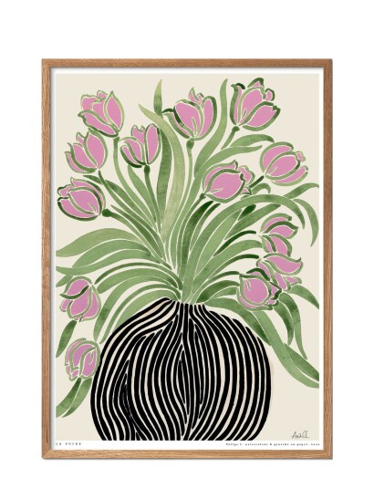 Poster & Frame La Poire - Tulips 1 - Multi/patterned - 50X70CM