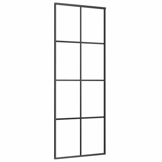 Svart 76x205cm Esg glass Svart 76x205cm Esg glass