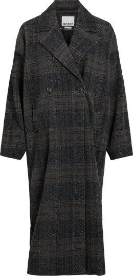ROUGE EDIT Roucilla L/S Db Oversized Coat METEORITE M/L