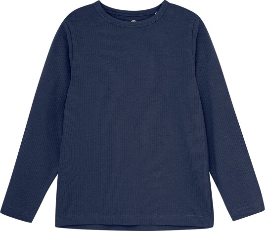 En Fant Genser Rib Indigo Blue En Fant 5 år (110) Genser Blå