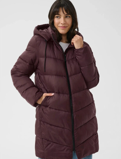 Kaffe Kasusanne Coat Burgundy 34 Kaffe Kasusanne Coat Burgundy 34