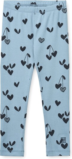 Liewood Marien Printed Rib Leggings Blue 122/128