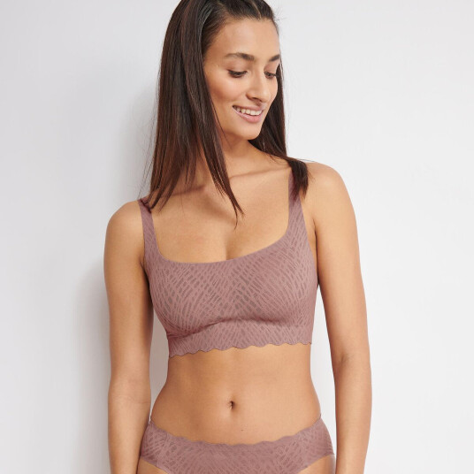 Sloggi BH ZERO Feel Bliss Top Brun Large Dame