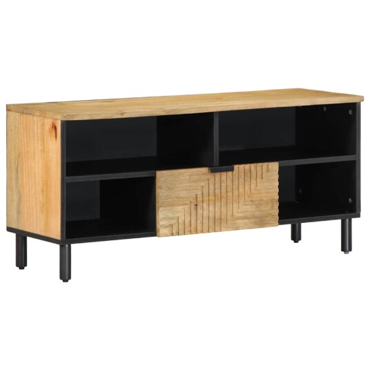 TV benk brun 100x33x46 cm heltre mango