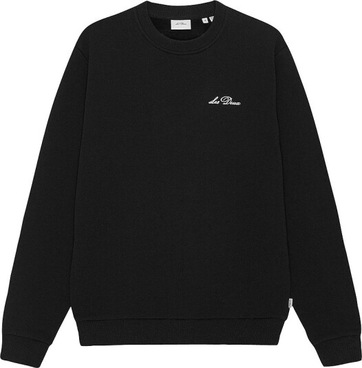 Les Deux   Collegegenser Signature Print Sweatshirt   Svart