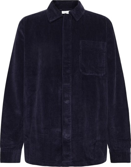 Knowledge Cotton Apparel Corduroy Overshirt NIGHT SKY M Knowledge Cotton Apparel Corduroy Overshirt NIGHT SKY M