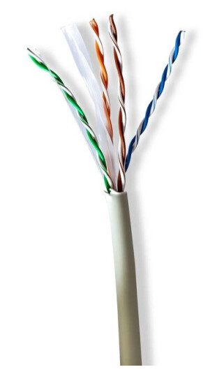 Nedis CAT6 Nettverkskabelrull 305m U/UTP LSZH Grå Nedis CAT6 Nettverkskabelrull 305m U/UTP LSZH Grå