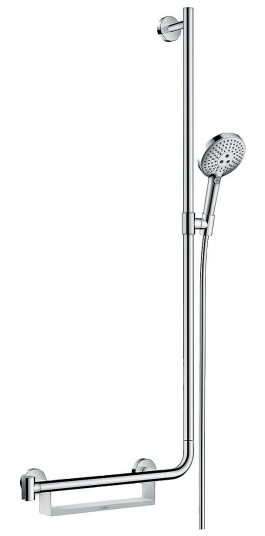 Hansgrohe Raindance Select S Sett 120 110 cm, 3jet, EcoSmart, Høyre, Krom