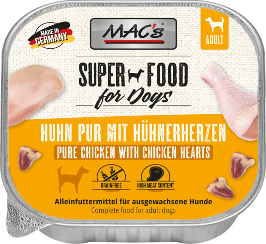 Mac'S Super Food For Dogs Kylling 150G Våtfôr
