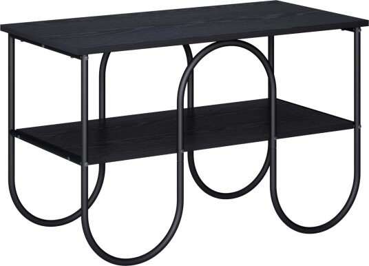 vidaXL TV-benk 80 x 40 x 50 cm Svart eik Konstruert tre