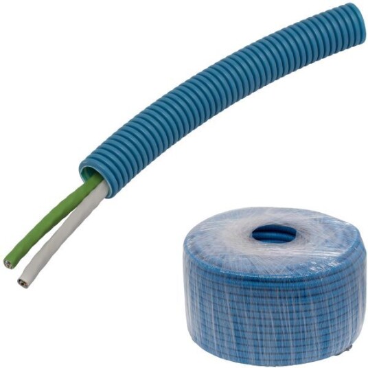 Pipelife Kat6/KTV PowerFlex Multimediakabel forhåndslagt 2 x UTP6, 20 mm x 100 m