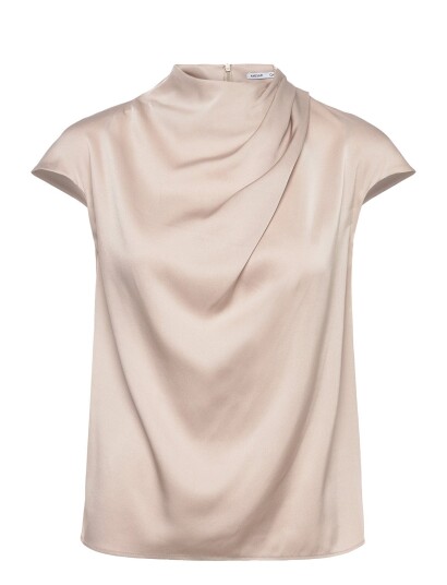 Ahlvar Gallery Lima Silk Top Beige XS