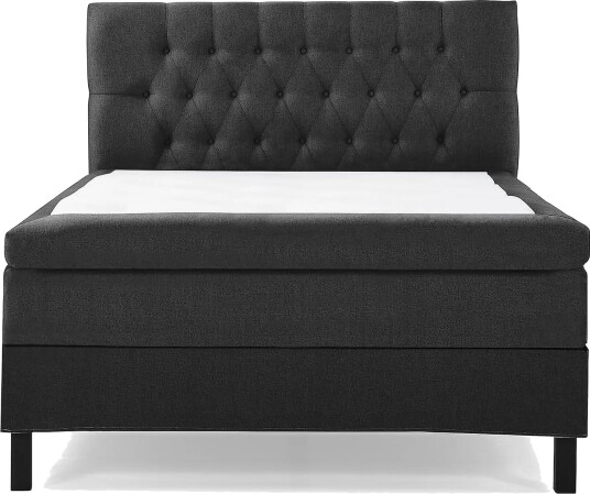 Lucky Kontinentalseng 140x200 Polyeter Svart/Grå