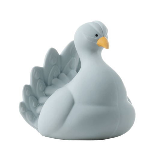 natruba Natruba natural teether bath toy peacock light Blå