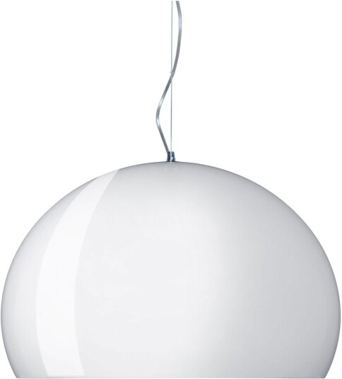 Kartell Fl/y Suspension 9030 Opaque White Incl. Led 15w E27 Pendellamper Ferruccio Laviani Hvit