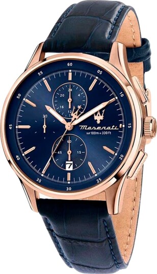 Maserati Herreklokke R8871624009 Sorpasso Blå/Lær Ø42 mm Maserati Herreklokke R8871624009 Sorpasso Blå/Lær Ø42 mm