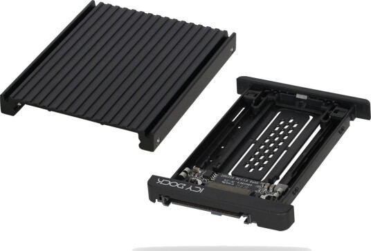 ICY DOCK EZConvert M.2 til 2,5" U.2 SSD Konverter uten verktøy - Svart