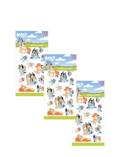 Bluey Tattoos Bluey Multi/patterned One Size Bluey Tattoos Bluey Multi/patterned One Size