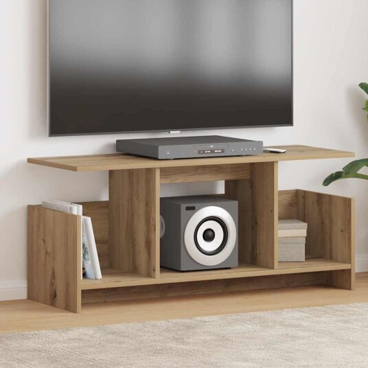 TV benk Artisan Eik 102 x 35 x 45 cm Konstruert tre TV benk Artisan Eik 102 x 35 x 45 cm Konstruert tre
