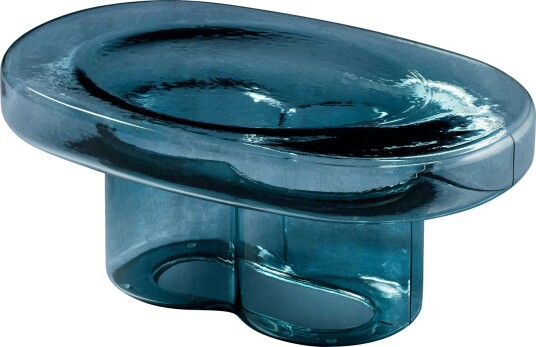 Soda Coffee Table 70x45 cm Blue Grey