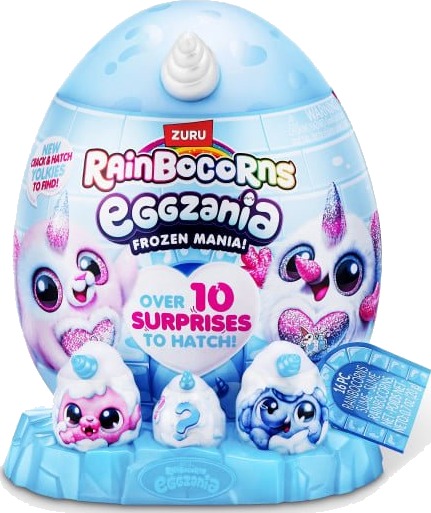 Rainbocorns Overraskelse 10+ Deler Eggzania Frost Mania Rainbocorns OneSize Leketøy Blå