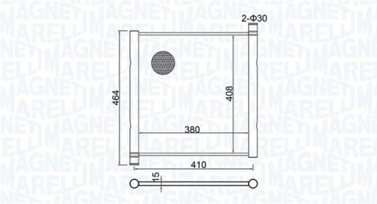 Radiator MAGNETI MARELLI 350213151900 Radiator MAGNETI MARELLI 350213151900