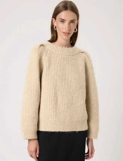 Soaked in Luxury Slpleoni Pullover - Beige - S