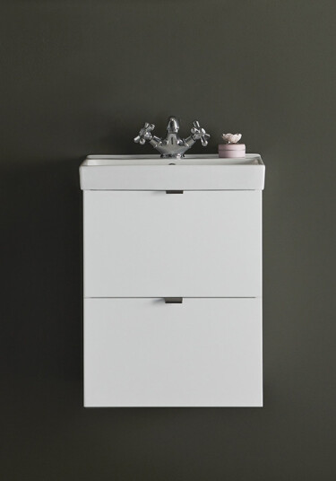 Hafa Neat Servantskap m/2 skuffer 42x31x50 Uten grep Hvit Matt Hafa Neat Servantskap m/2 skuffer 42x31x50 Uten grep Hvit Matt