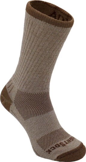 Wrightsock Adventure Crew Anti Blister System Khaki/Marl 37-41, Khaki/Marl