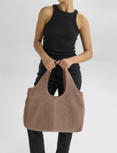 Markberg Laurinembg Shopper, Suede - Brown - ONE SIZE