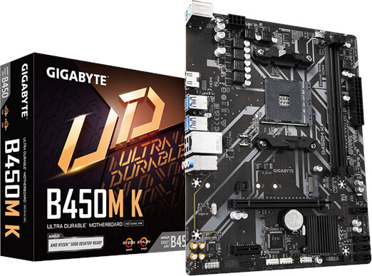 GIGABYTE B450M K - AMD B450 - AMD AM4 socket - DDR4 RAM - Micro-ATX GIGABYTE B450M K - AMD B450 - AMD AM4 socket - DDR4 RAM - Micro-ATX