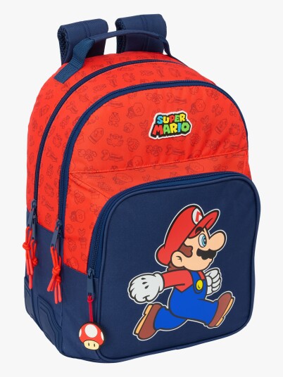 Nintendo Super Mario Ryggsekk 20l Trick Rød/blå