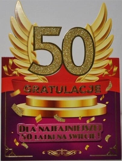 Yeku 50 Årsdagskort For Kvinner