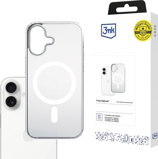 3mk Frosty MagCase til iPhone 17 – hvit