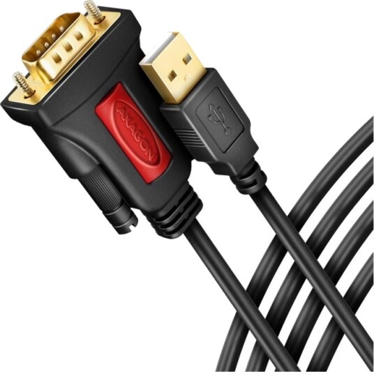 Axagon Seriell Kabel Db 9 Hann Til Usb Hann 1.5 M Aktiv Støtter Rs 232 Seriell Grensesnitt Tommelskruer Gullbelagte Kontakter Axagon Seriell Kabel Db 9 Hann Til Usb Hann 1.5 M Aktiv Støtter Rs 232 Seriell Grensesnitt Tommelskruer Gullbelagte Kontakter