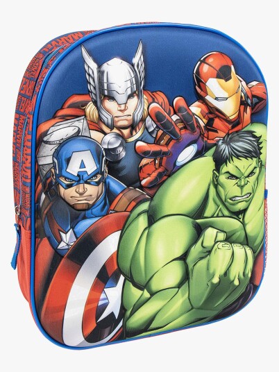 Marvel Avengers 3d Ryggsekk Blå/rød