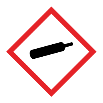 Jo Safety GHS 04 faresymbol Gass under trykk 100 x mm 250 stk etiketter på rull 132426