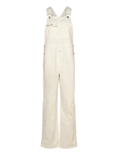 Closed Women Dungaree Jeans Creme Cream 28
