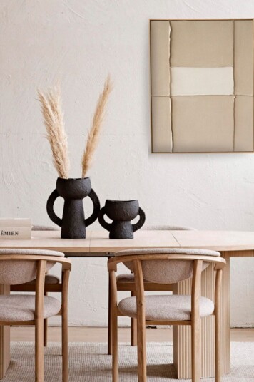 Zelected by HouzeInnrammet lerret Montana MudBeigeBilder & skiltFra Homeroom