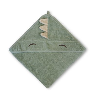 nuuroo Håndkle med hette Aki Light Green Dino 70 x 70 cm nuuroo Håndkle med hette Aki Light Green Dino 70 x 70 cm