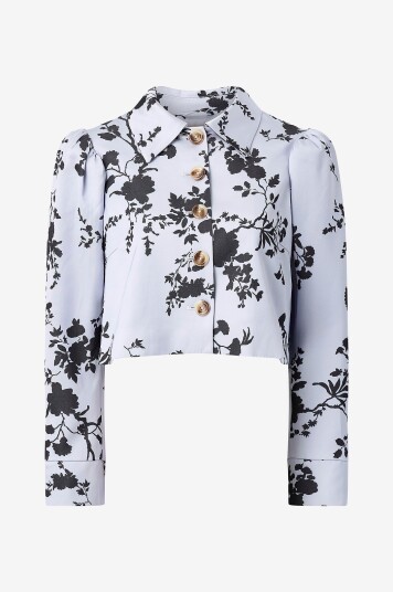 byTimo   Jakke Tailored Satin   Blå