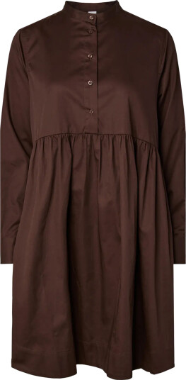 Y.A.S Salsy Long Sleeve Shirt Dress S. Brun 36