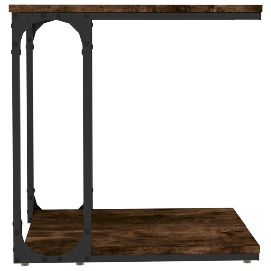 vidaXL Sidebord røkt eik 50x35x52 cm konstruert tre