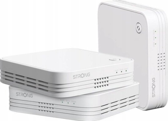 Strong Atria 1200 Mbps Wi-Fi Mesh Router Trio Pakke - Dual-Band, Hvit, Dekker 450 m² Strong Atria 1200 Mbps Wi-Fi Mesh Router Trio Pakke - Dual-Band, Hvit, Dekker 450 m²