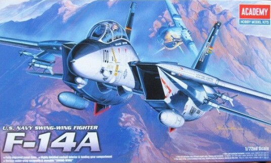 Academy F-14A Tomcat Modellfly Byggesett 1:72