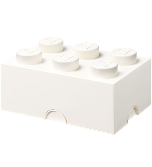 LEGO STORAGE Lego Storage Brick 6   White   ONE SIZE