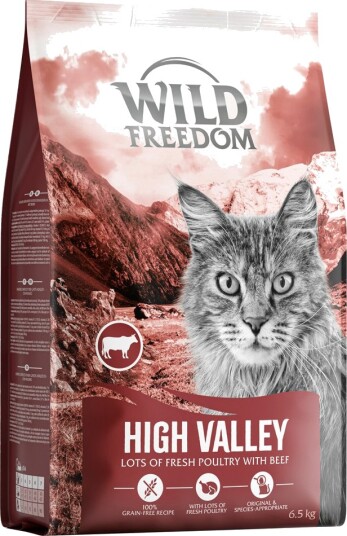 Wild Freedom Tørrfôr Adult High Valley Med Kornfri Oppskrift Nyhet Okse 6.5 kg