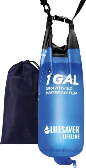 Lifesaver Lifeline Gravity Water Bag Blue