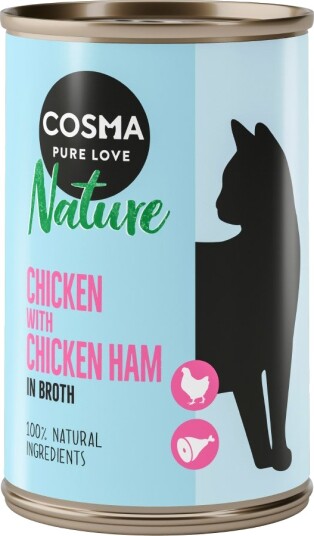 Cosma Våtfôr Nature & Kyllingskinke Kylling 12 X 140 G